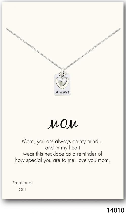 Love always silver pendant
